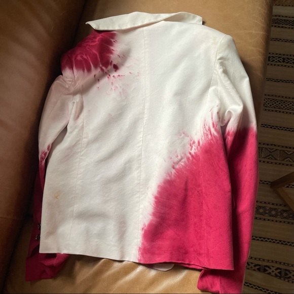 Hand Tie dyed vintage blazer jacket - Picture 4 of 16